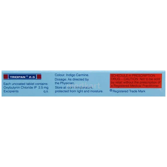 tropan 2.5mg tablet 10's